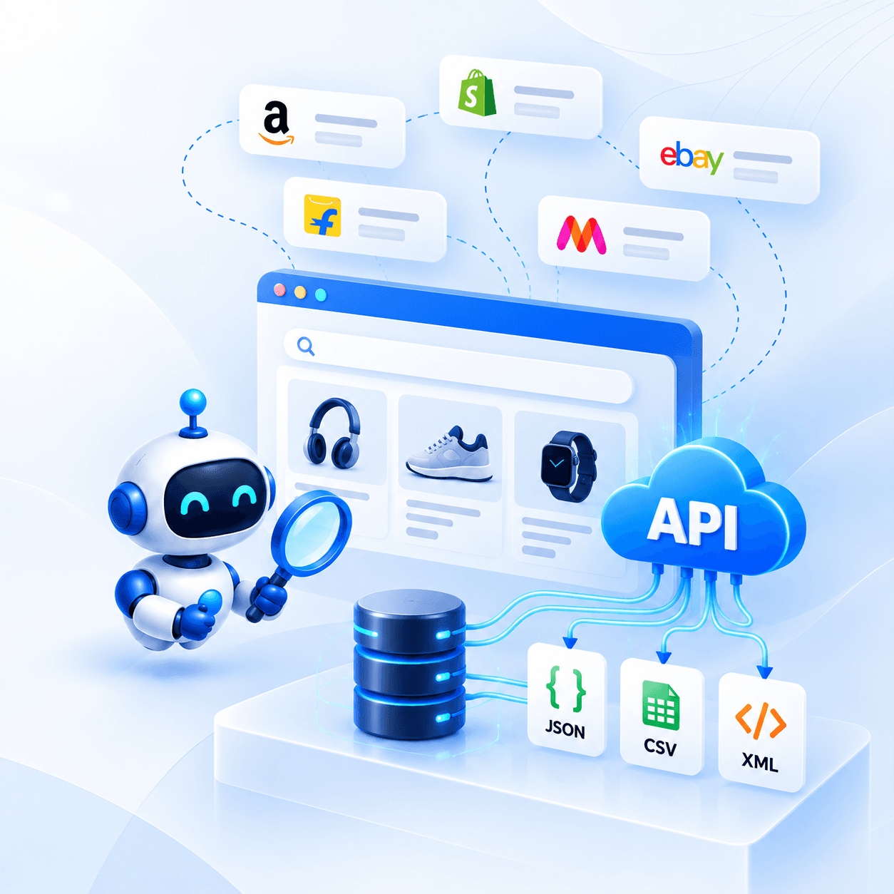 Marketplace and DTC storefront data extraction workflow