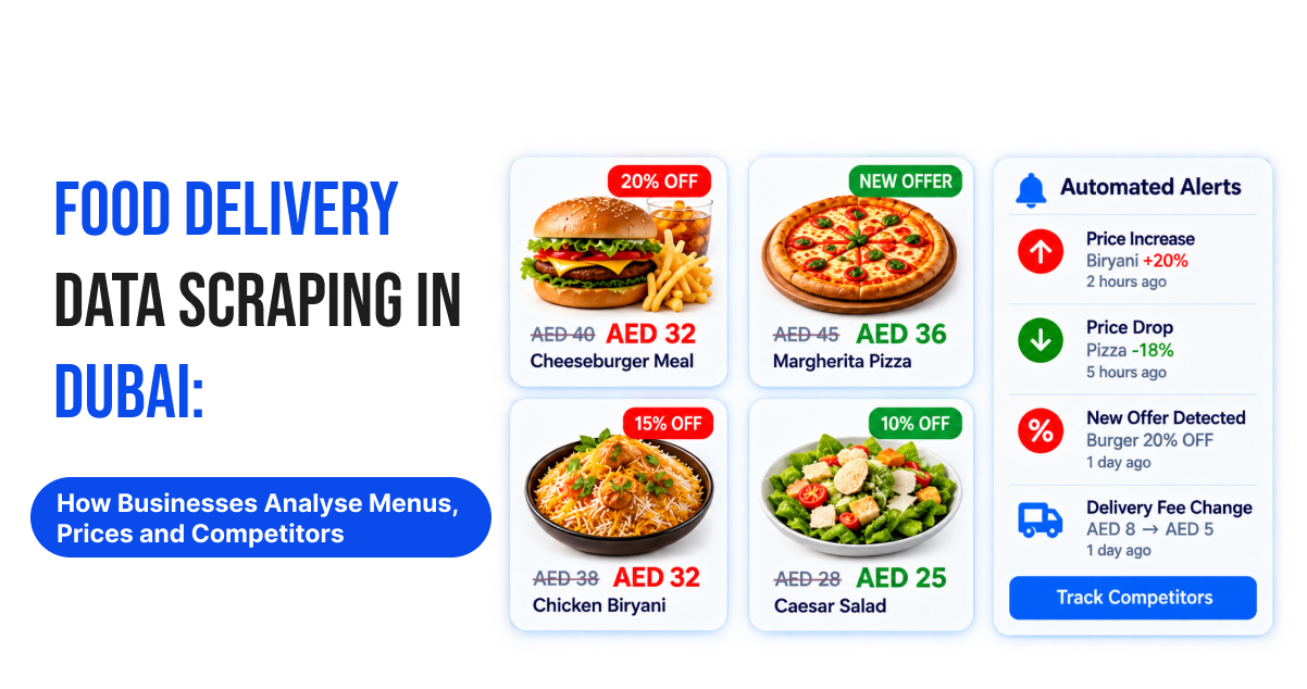 Food Delivery Data Scraping in Dubai | Track Menus & Prices