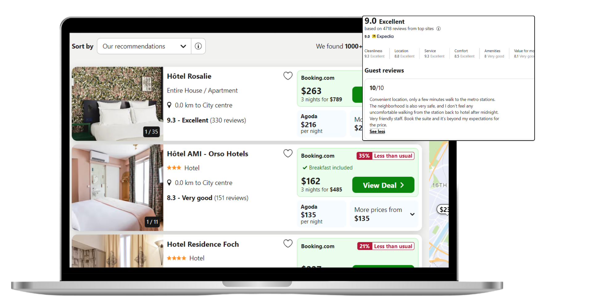 Hotel Reviews & Pricing Data